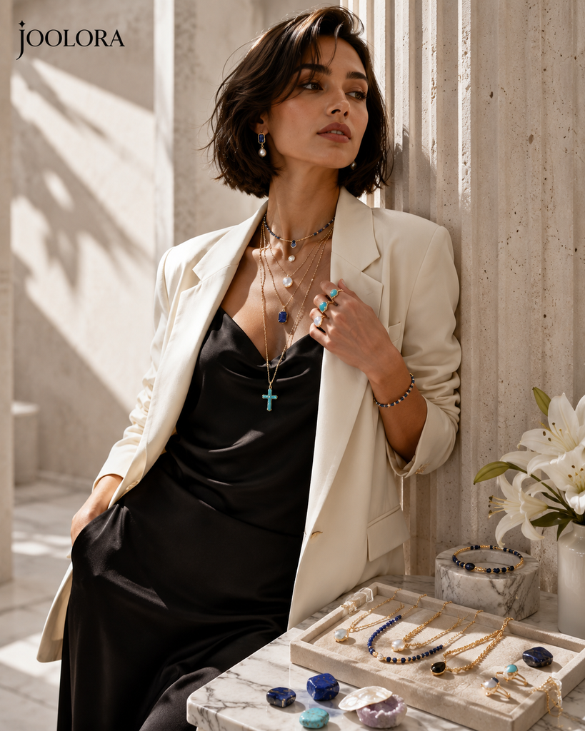 How to Style Jewelry with Black Dresses