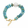 Tibetan Turquoise Pearl Chain Bracelet