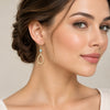 Aqua Chalcedony Teardrop Earrings