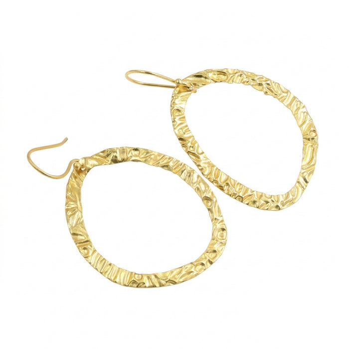 Gold Open Hoop Earrings