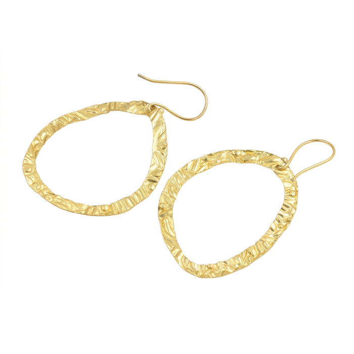 Gold Open Hoop Earrings