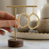 Gold Open Hoop Earrings