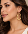 Gold Open Hoop Earrings