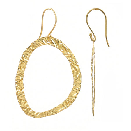 Gold Open Hoop Earrings