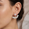 2-in-1 Convertible Pearl Ear Jacket Earrings – 1 Micron 18K Gold & Silver Plated
