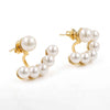 2-in-1 Convertible Pearl Ear Jacket Earrings – 1 Micron 18K Gold & Silver Plated
