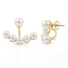 2-in-1 Convertible Pearl Ear Jacket Earrings – 1 Micron 18K Gold & Silver Plated