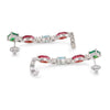 Multi Stone Vine Ear Climber Earrings – 18K Gold & Silver Plated