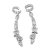 Swarovski Crystal Linear Ear Climber Earrings – 18K Gold & Silver Plated