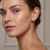 Swarovski Crystal Linear Ear Climber Earrings – 18K Gold & Silver Plated