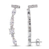 Swarovski Crystal Linear Ear Climber Earrings – 18K Gold & Silver Plated