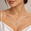 Swarovski Crystal Seahorse Pendant Necklace, 18K Gold Plated