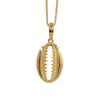 Gold-Plated Shell Pendant Necklace