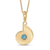 Natural Blue Turquoise Nautilus Shell Pendant