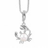 Pearl Crab Pendant Necklace – 1 Micron 18K Gold & Silver Plated