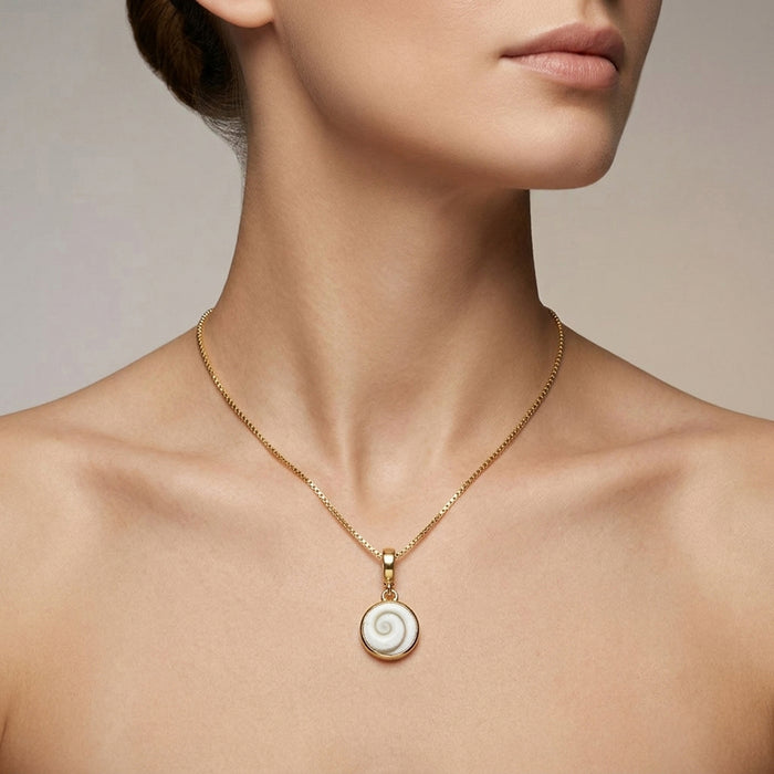 Natural Shiva Eye Round Pendant 