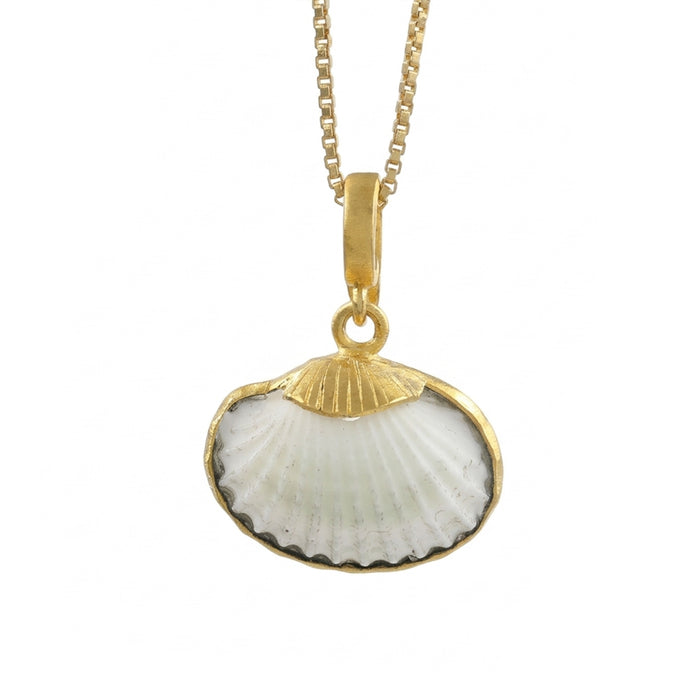 Sippy Shell Pendant Necklace Gold-Plated Women's Jewelry