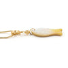 Multi Gemstone Fish Pendant 18K Gold-Plated