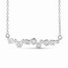Staggered Geometric Swarovski Crystal Bar Necklace – 18K Gold & Silver Plated