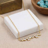 Staggered Geometric Swarovski Crystal Bar Necklace – 18K Gold & Silver Plated