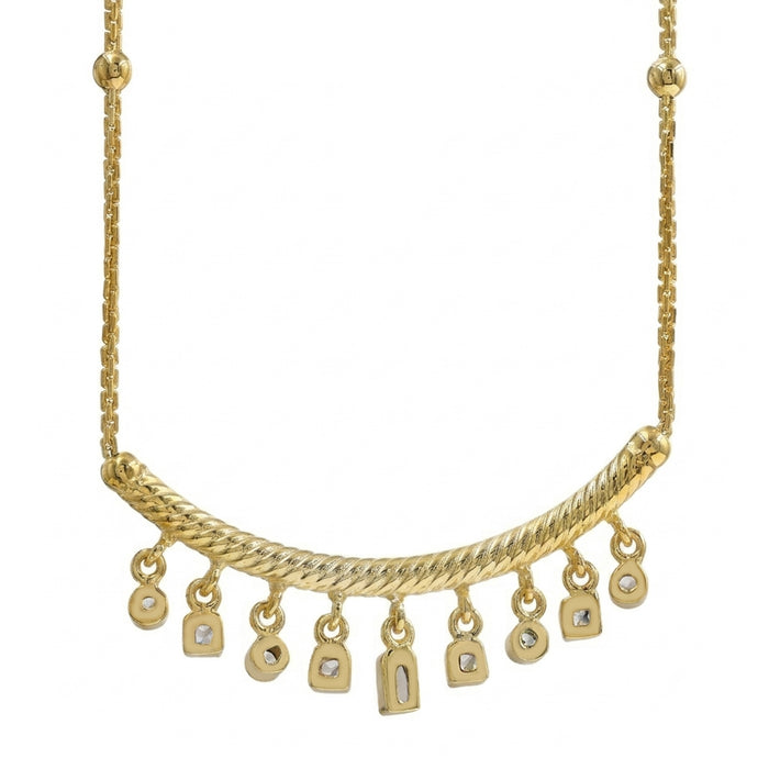 Cubic Zirconia Charm Necklace