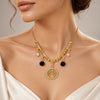 Black Onyx & Swarovski Crystal Necklace