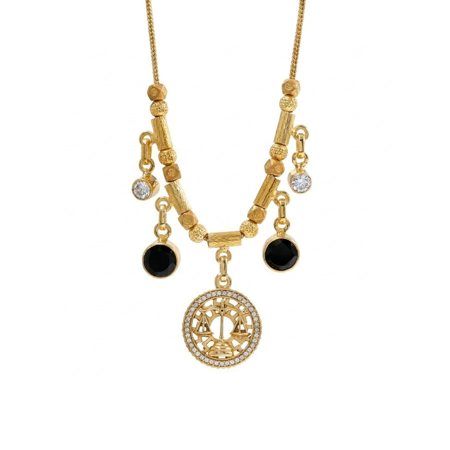 Black Onyx & Swarovski Crystal Necklace