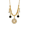 Black Onyx & Swarovski Crystal Necklace