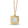 Natural Rainbow Moonstone Pendant Necklace, 18K Gold-Plated