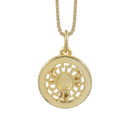 Black Onyx Zodiac Taurus Bull Pendant Gold-Plated Necklace
