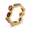 Gold Plated Garnet Ring