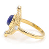 Lapis Lazuli and Cubic Zirconia Ring