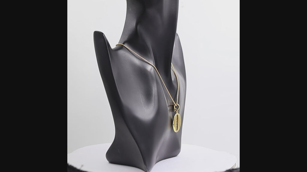 Gold-Plated Shell Pendant Necklace