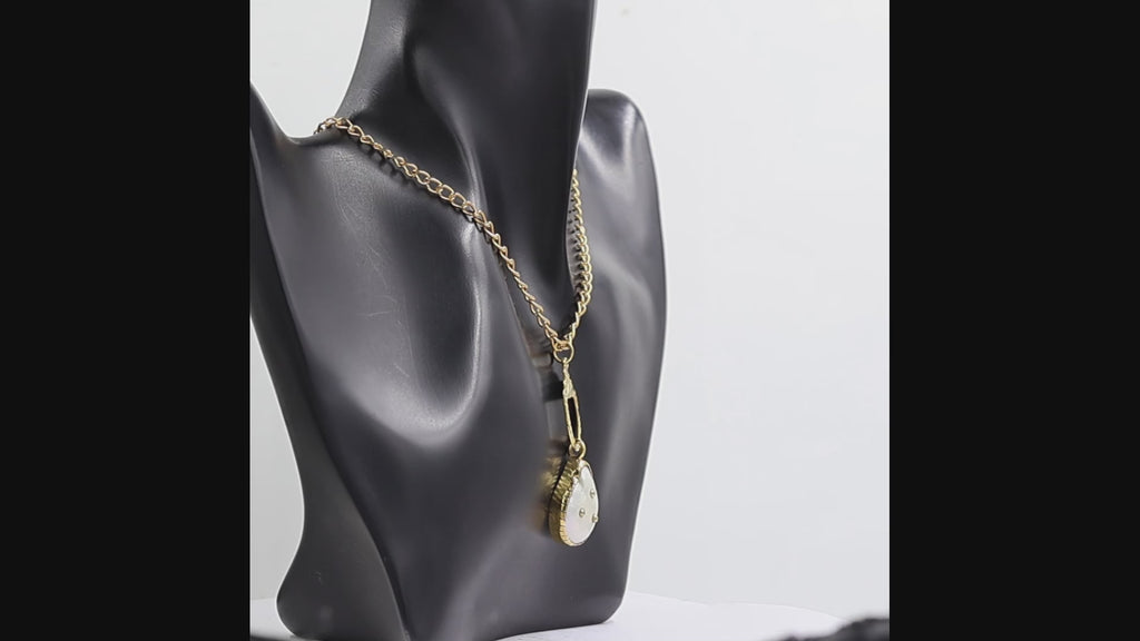 Natural Freshwater Pearl Pendant Gold-Plated Necklace