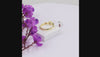 Natural garnet and Swarovski crystal ring in 18K gold plated and silver plated finishes featuring oval, round, and square bezel-set gemstones
