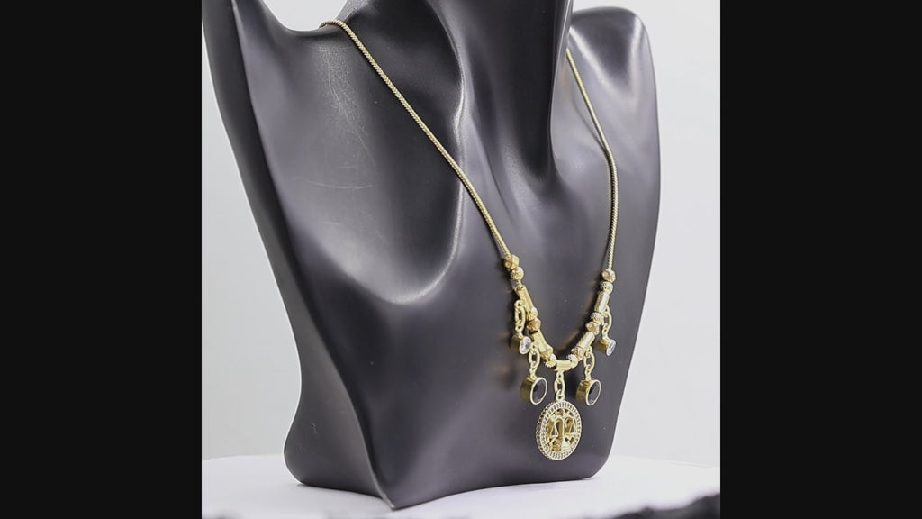 Black Onyx & Swarovski Crystal Necklace