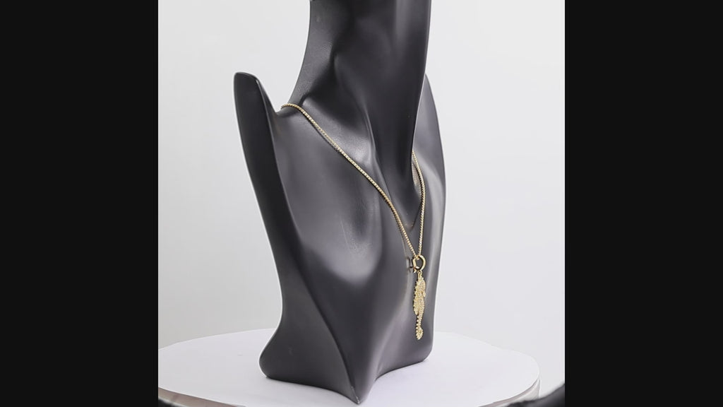 Swarovski Crystal Seahorse Pendant Necklace, 18K Gold Plated