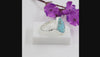 Natural Arizona Turquoise Gemstone Hammered Design Ring
