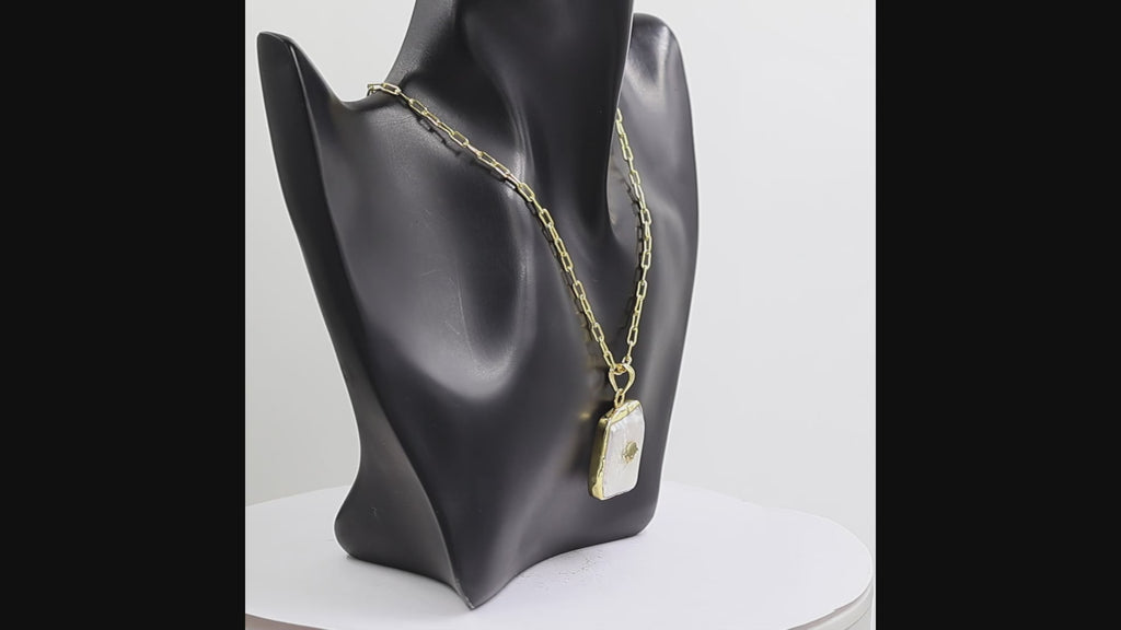 Natural Biwa Pearl Charm Pendant
