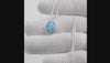 Natural Larimar Oval Gemstone Pendant in Silver plating on a white background